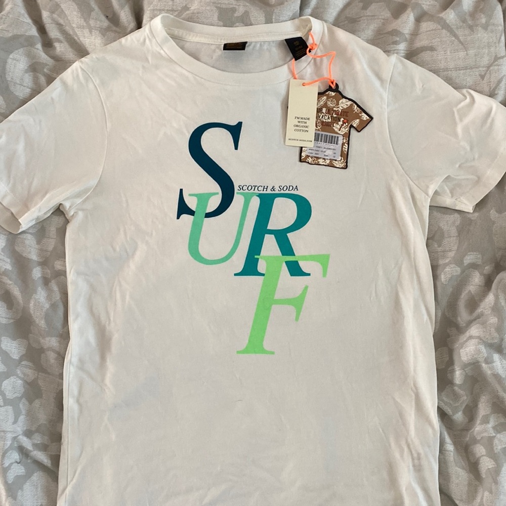 White boys designer tee. Nwt